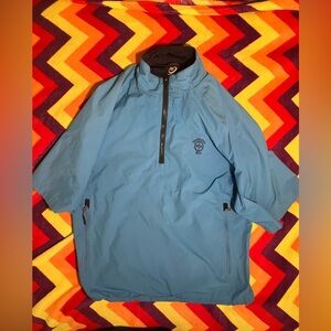 ZERORESTRICTION TOUR SERIES Half Sleeve Golf Windbreaker Rain Pullover Mens